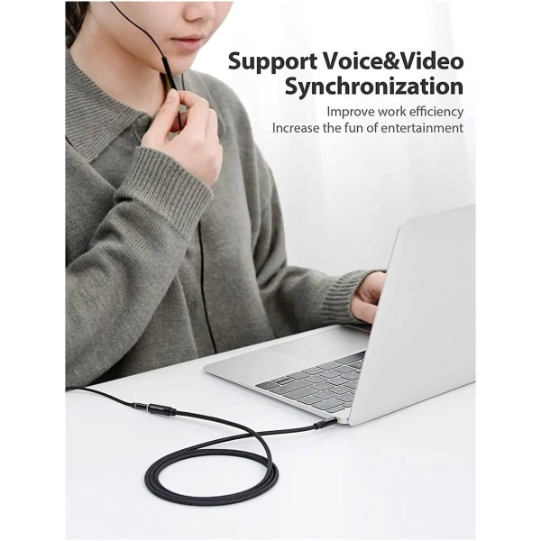 Купить Кабель Vention mini-jack 3.5mm 3м Black (BHBBI) - фото 4