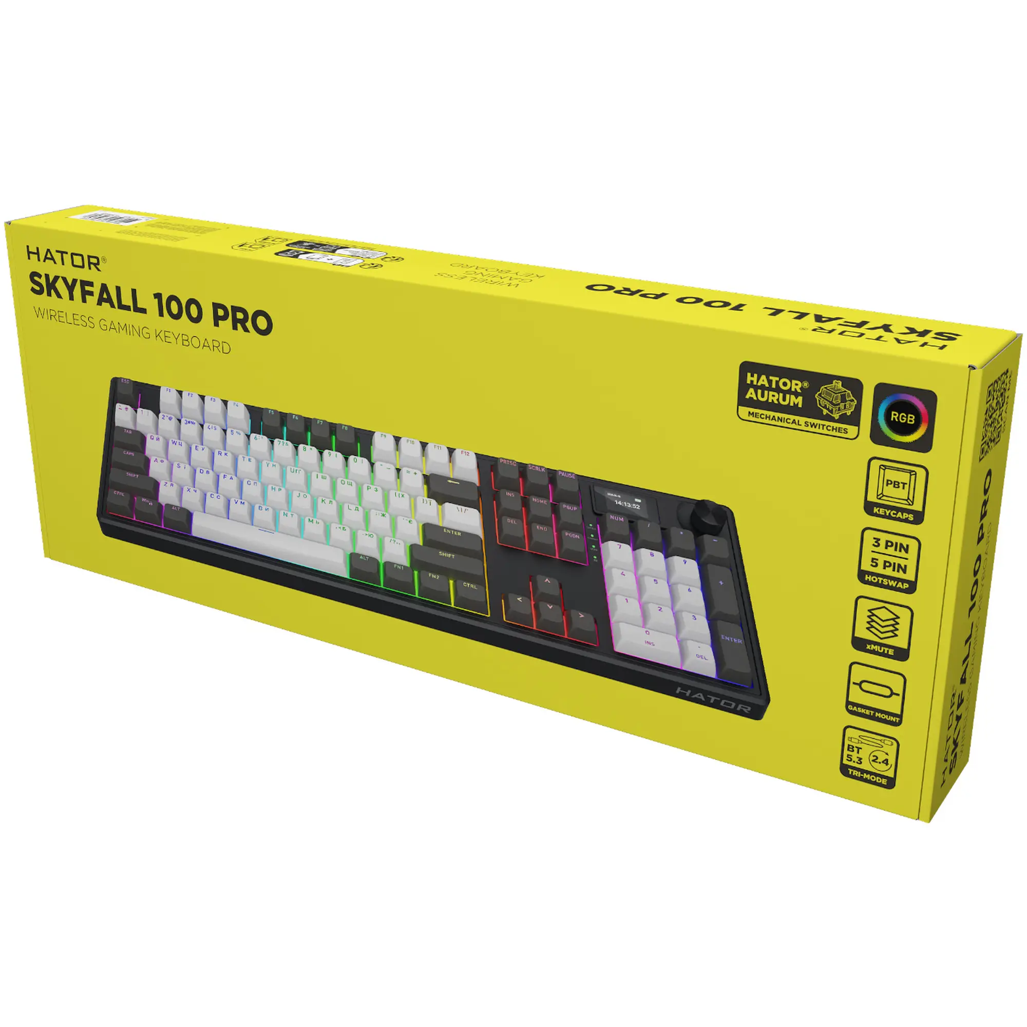 Купити Клавіатура Hator Skyfall 100 PRO Wireless Grey-Black Silent Switches (HTK4100UA) - фото 6