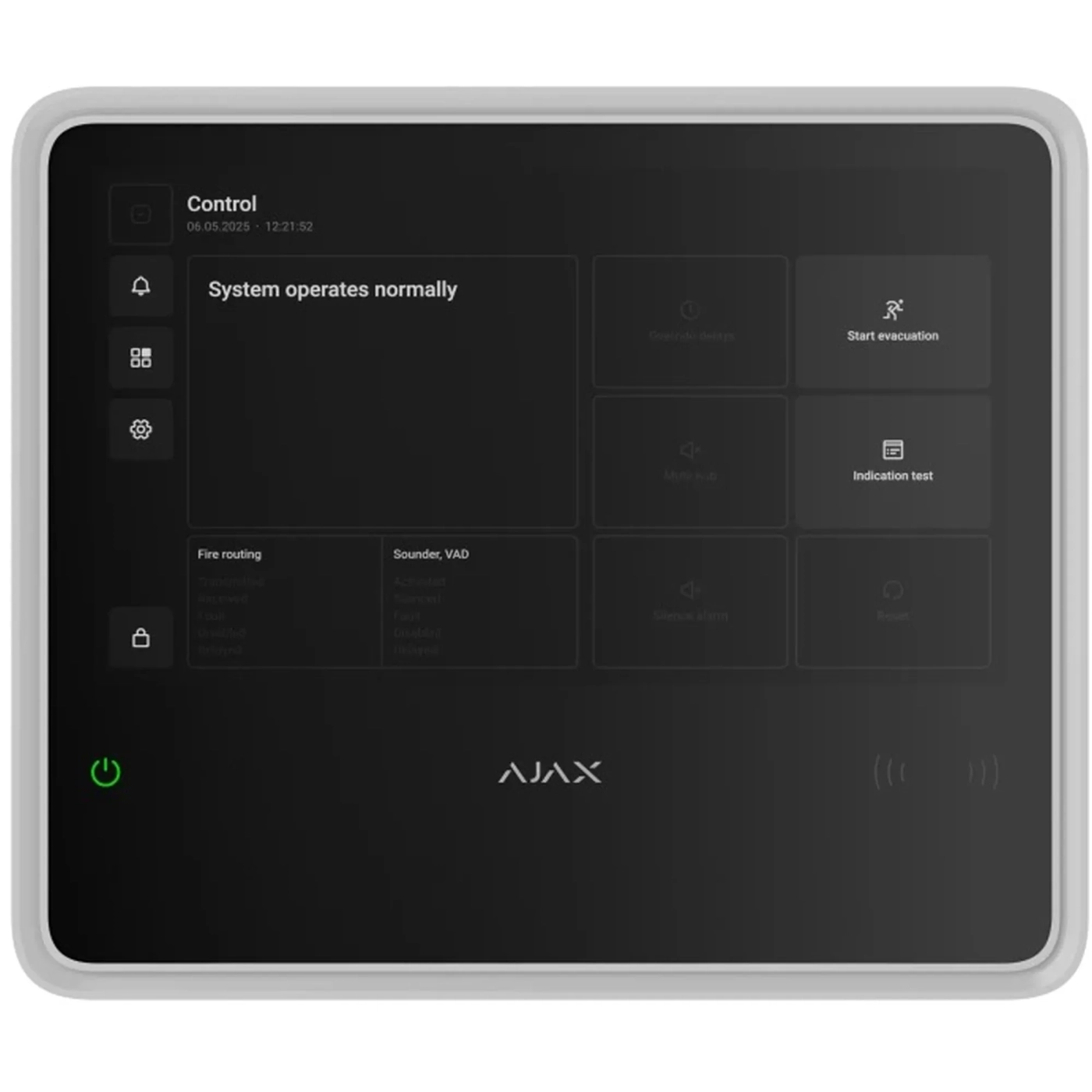 Купить Беспроводной прибор приемочно-контрольный пожарный (ППКП) с поддержкой устройств для защиты от вторжения Ajax EN54 Fire Hub Jeweller White (000057094) - фото 1