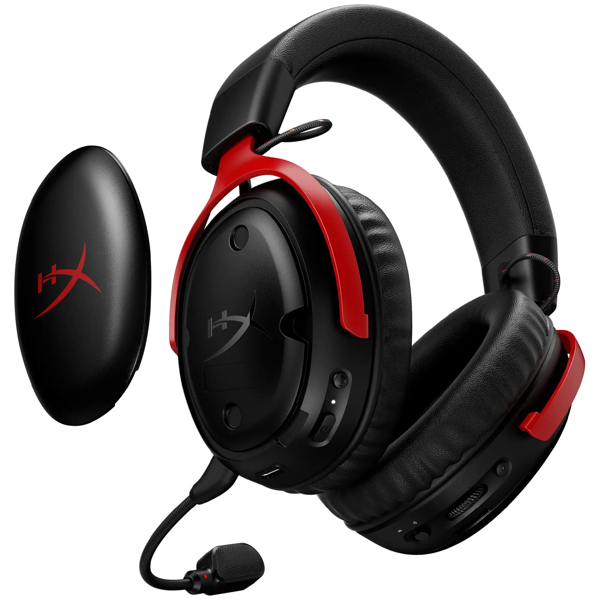 Купити Навушники HyperX Cloud III S Wireless/USB-A/USB-C Black/Red (A59Z0AA) - фото 5