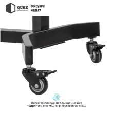 Купити Стійка з кріпленням для телевізора Qube 100B120 до 100" 120kg max (100B120) - фото 4