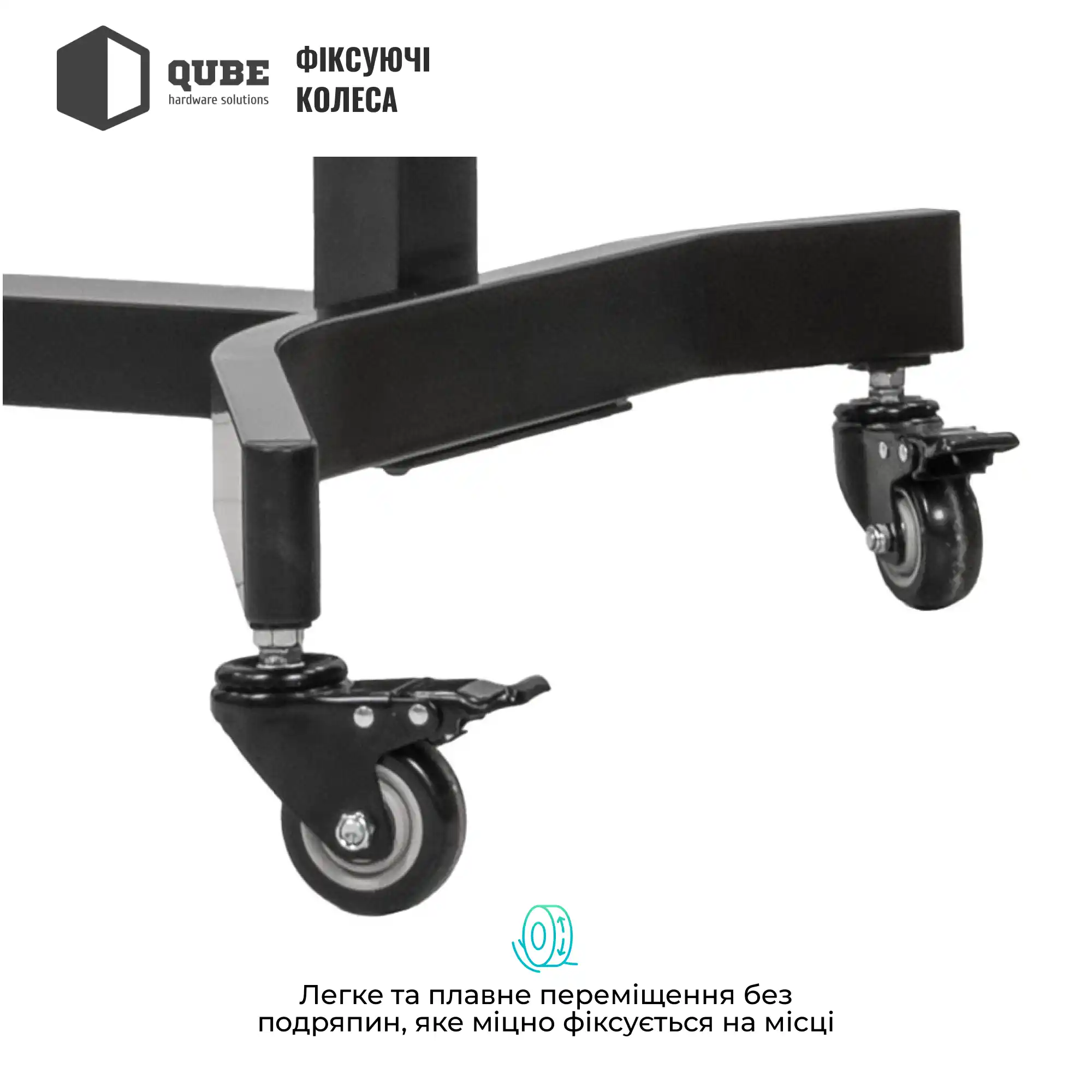 Купити Стійка з кріпленням для телевізора Qube 100B120 до 100" 120kg max (100B120) - фото 4