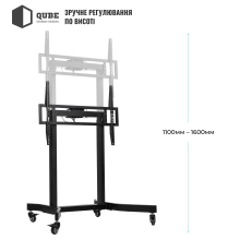 Купити Стійка з кріпленням для телевізора Qube 100B120 до 100" 120kg max (100B120) - фото 5