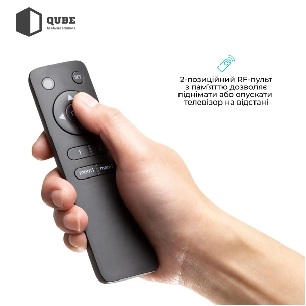 Купити Стійка з кріпленням для телевізора Qube 100B120 до 100" 120kg max (100B120) - фото 6