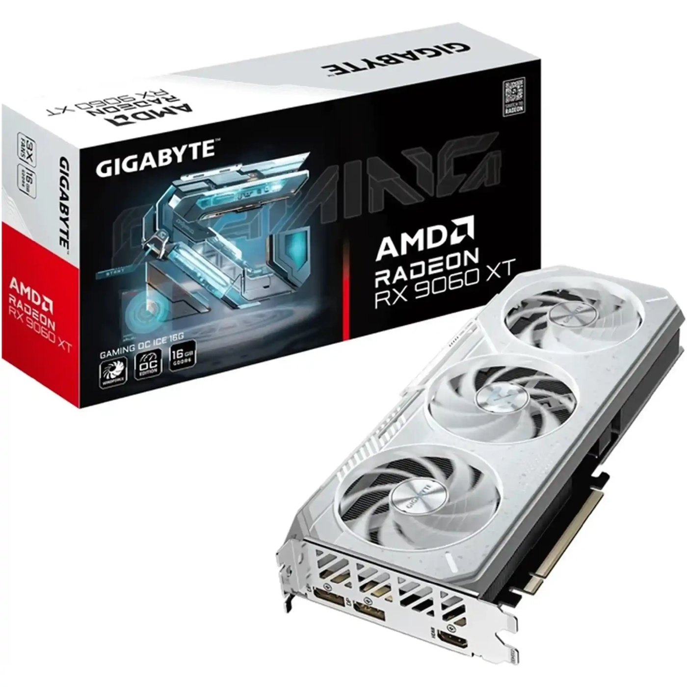 Купить Видеокарта GIGABYTE AMD Radeon RX 9060 XT GAMING OC ICE 16G (GV-R906XGAMINGOCICE-16GD) - фото 10