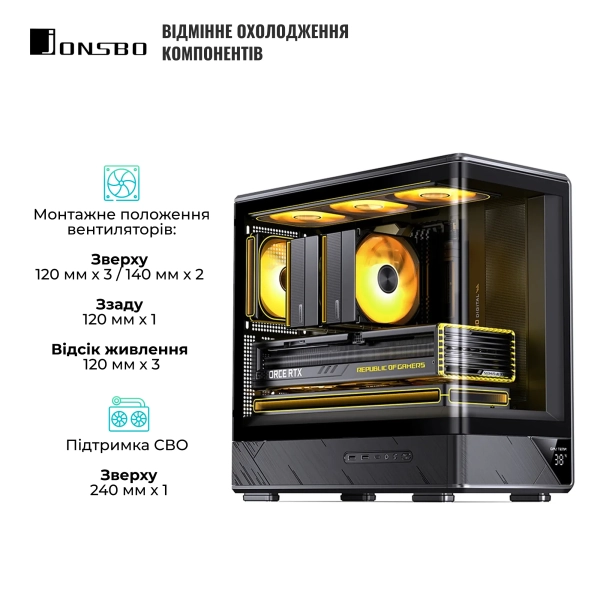 Купить Корпус JONSBO D200 Black - фото 4