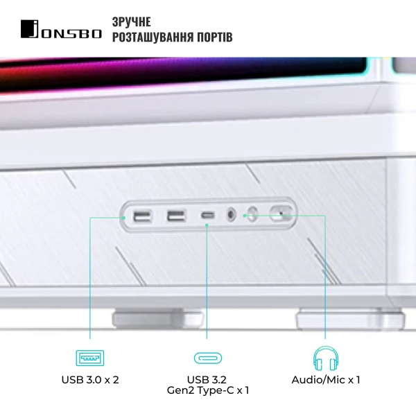 Купить Корпус JONSBO D200 White - фото 5