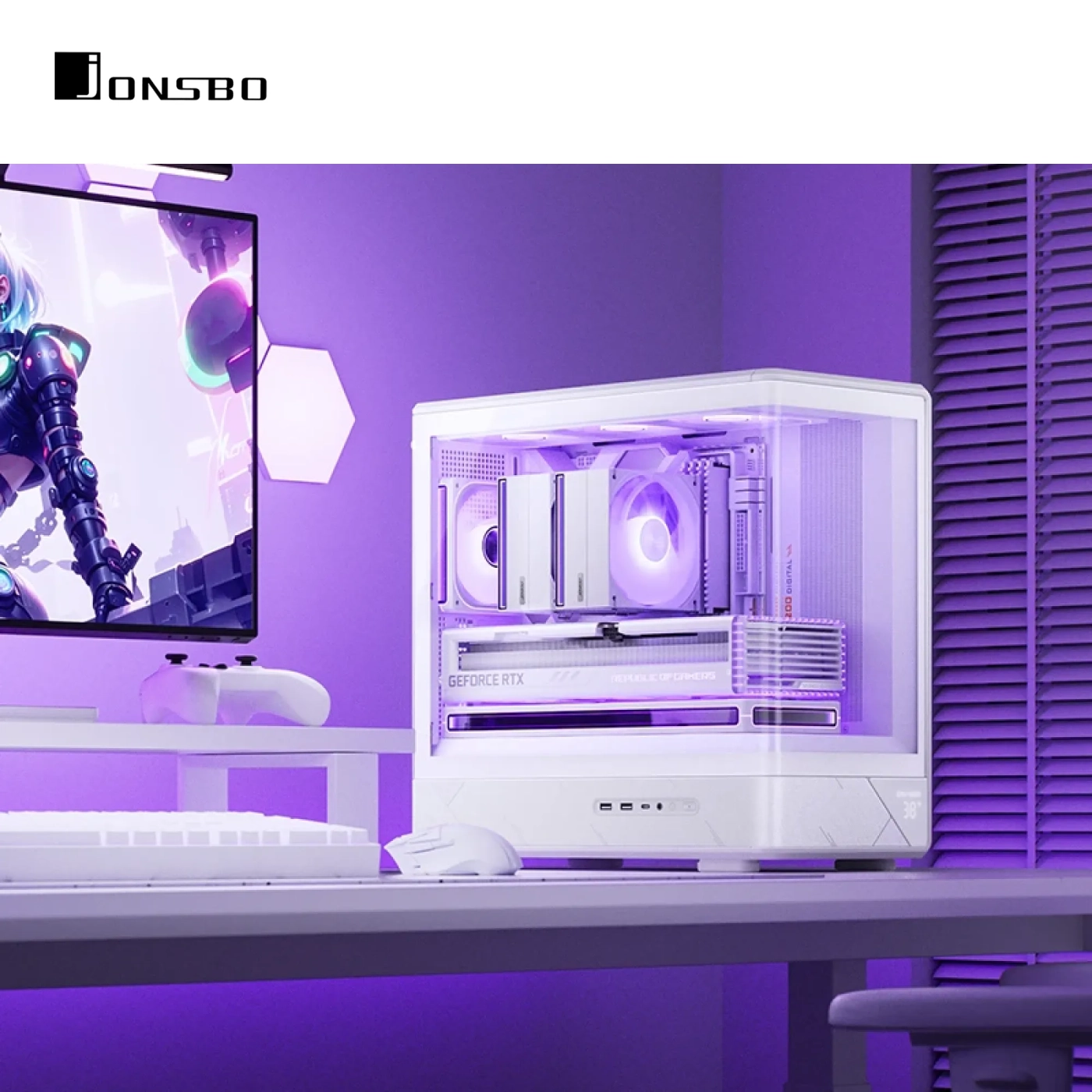 Купить Корпус JONSBO D200 White - фото 7