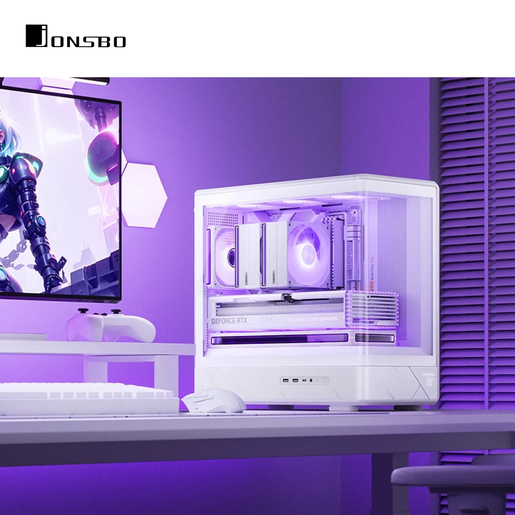 Купить Корпус JONSBO D200 White - фото 7