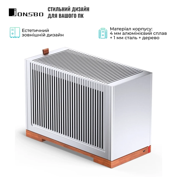 Купити Корпус JONSBO T9 Silver - фото 6