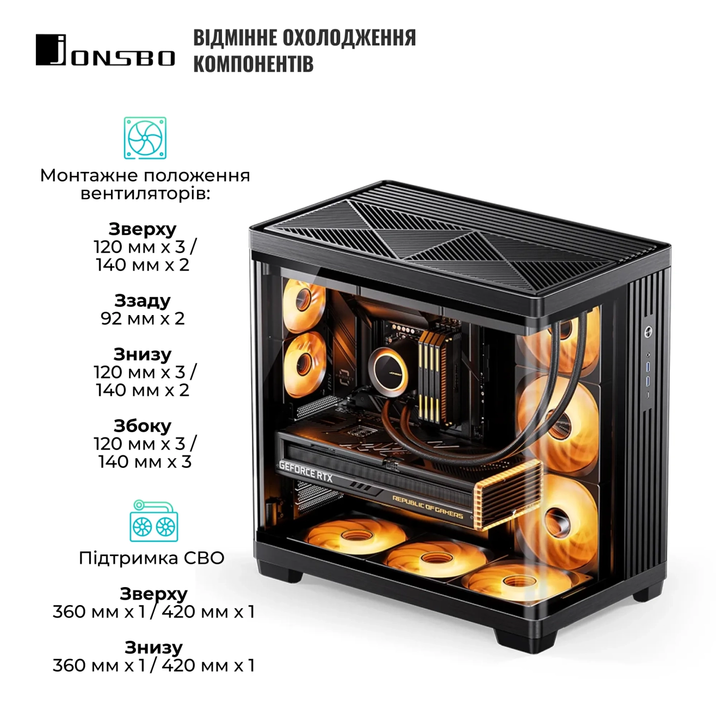 Купить Корпус JONSBO TK-4 Black - фото 4