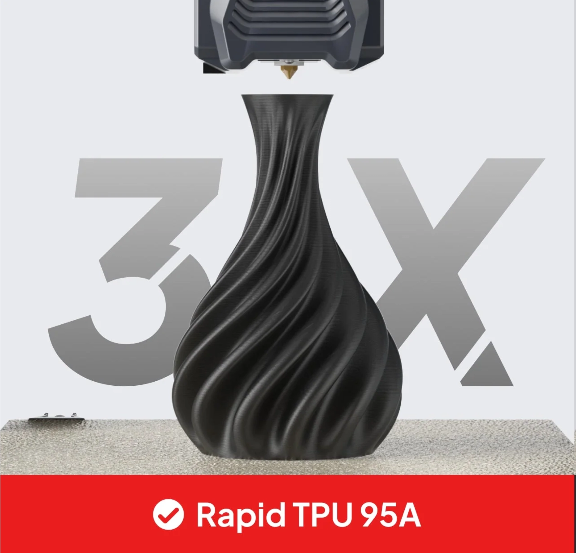 Купити Rapid TPU Filament (пластик) для 3D принтера ELEGOO 1кг, 1.75мм, чорний (50.203.0631) - фото 2