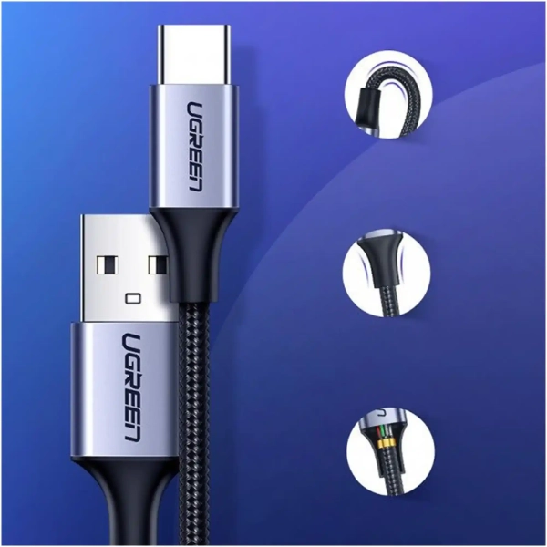 Купити Кабель UGREEN US288 USB - USB-C 1.5m Black (60127) - фото 5