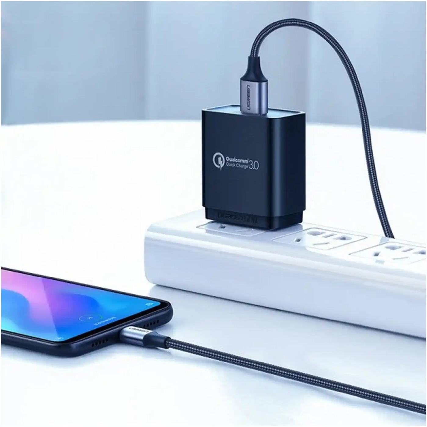 Купити Кабель UGREEN US288 USB - USB-C 3A 2m Black (60128) - фото 4