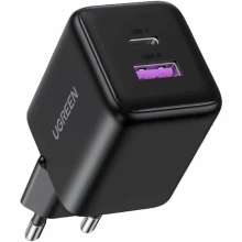 Купить Сетевое зарядное устройство UGREEN X516 2xUSB 30W (USB-A + USB-C) Black (65014) - фото 2