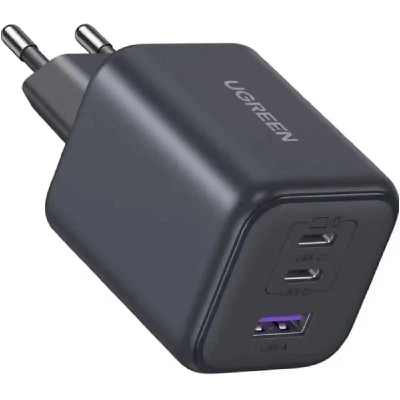 Купить Сетевое зарядное устройство UGREEN X527 3xUSB 45W (2xUSB-C + USB-A) Gan PD Gray (65156B) - фото 2