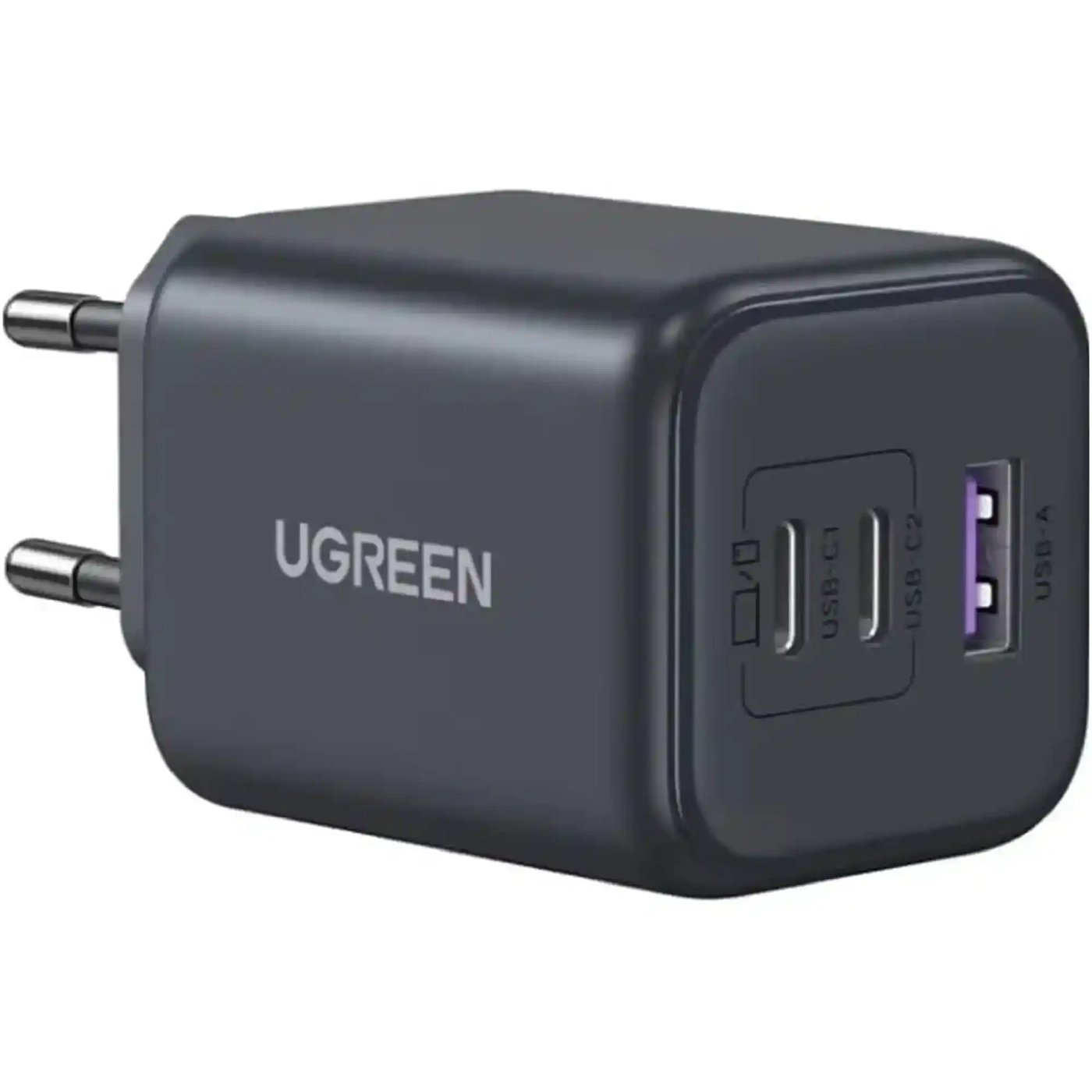 Купить Сетевое зарядное устройство UGREEN X527 3xUSB 45W (2xUSB-C + USB-A) Gan PD Gray (65156B) - фото 3