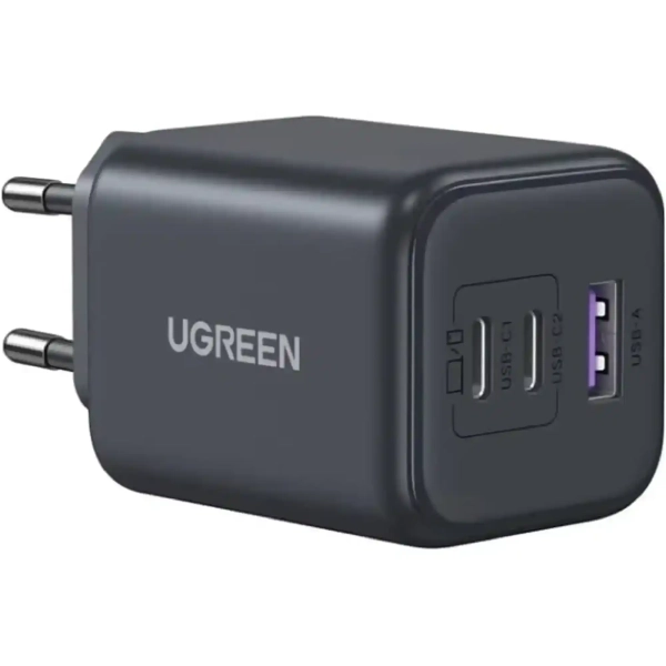 Купить Сетевое зарядное устройство UGREEN X527 3xUSB 45W (2xUSB-C + USB-A) Gan PD Gray (65156B) - фото 3