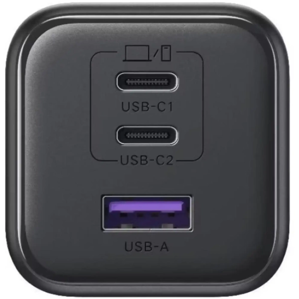 Купить Сетевое зарядное устройство UGREEN X527 3xUSB 45W (2xUSB-C + USB-A) Gan PD Gray (65156B) - фото 4