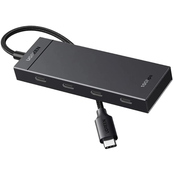 Купить USB-хаб Ugreen CM806 USB-C to 4xUSB-C 3.2 Gen2 10Gbps Black (UGR-35584) - фото 2