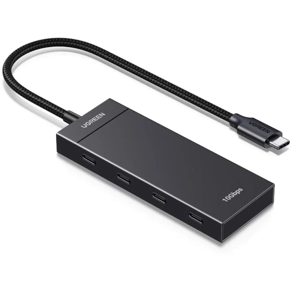 Купить USB-хаб Ugreen CM806 USB-C to 4xUSB-C 3.2 Gen2 10Gbps Black (UGR-35584) - фото 3