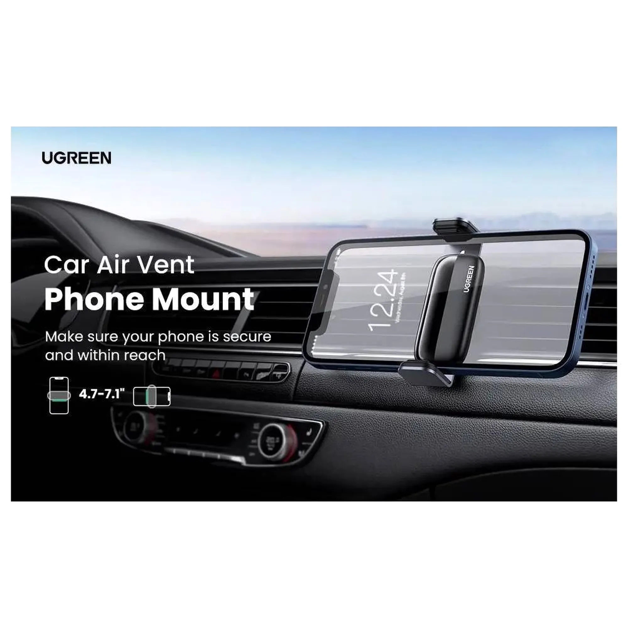 Купити Автомобільний тримач UGREEN LP120 Black (UGR-10422_) - фото 8