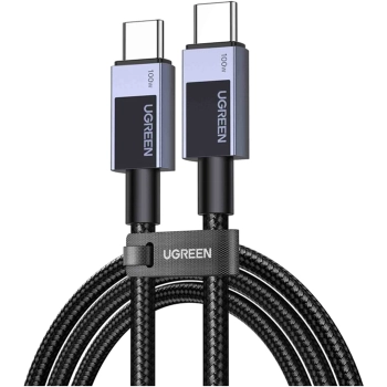 Купить Кабель UGREEN L512 USB-C - USB-C 100W PD 3m Space Gray (45065) - фото 1