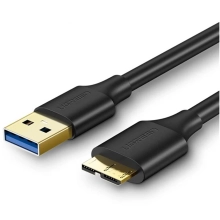 Купити Кабель UGREEN US130 USB 3.0 to Micro-B 3.0 0.5m Black (10840) - фото 1