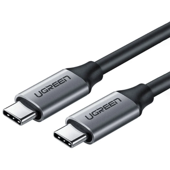 Купить Кабель UGREEN US161 USB-C - USB-C 60W 1.5m Gray/Black (50751) - фото 1