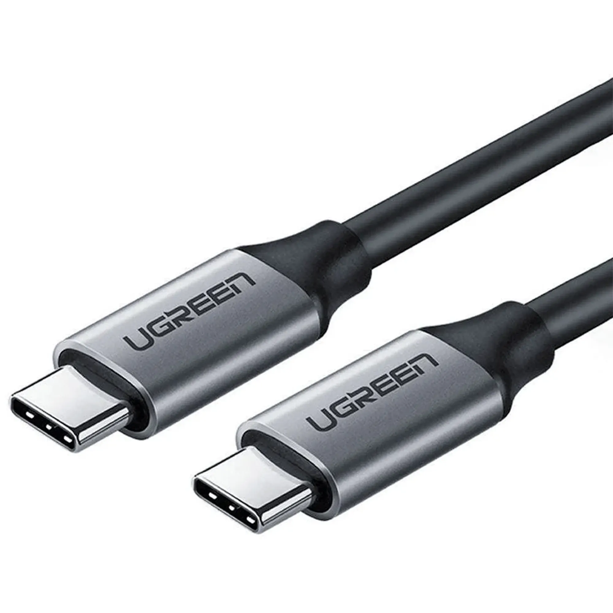 Купить Кабель UGREEN US161 USB-C - USB-C 60W 1.5m Gray/Black (50751) - фото 1