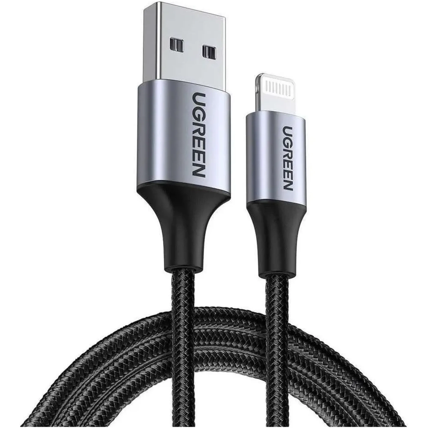 Купить Кабель UGREEN US199 USB 2.0 to Lightning 2m Black (60158) - фото 1