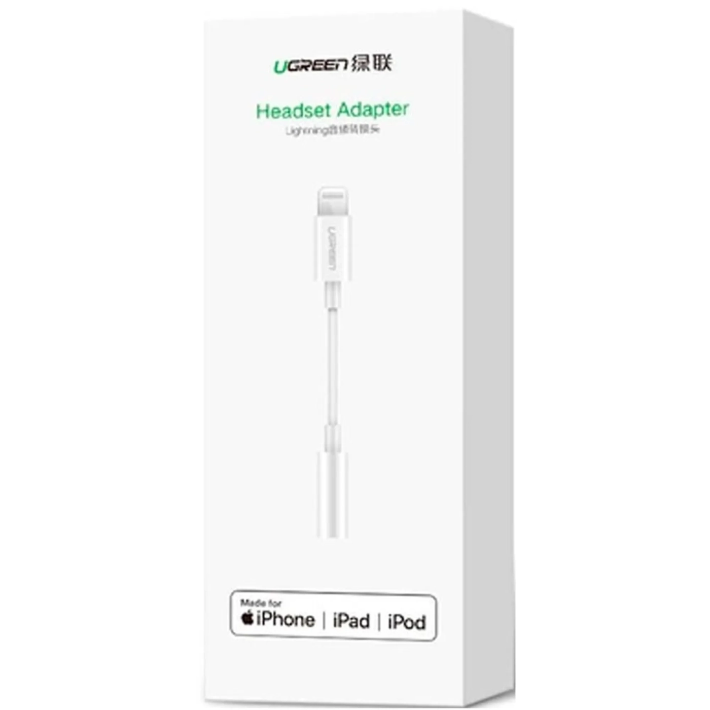 Купити Кабель UGREEN US212 Lightning to 3.5mm 10cm White (30759) - фото 3