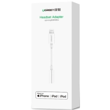Купити Кабель UGREEN US212 Lightning to 3.5mm 10cm White (30759) - фото 3