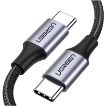 Купить Кабель UGREEN US261 USB-C - USB-C 60W 1m Gray/Black (50150) - фото 3