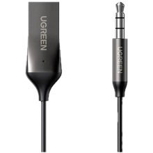 Купить Адаптер автомобильный UGREEN CM309 Bluetooth Car Receiver Aux with Mic Space Gray (70601) - фото 2