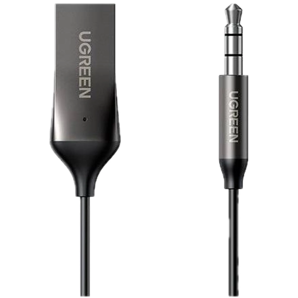 Купить Адаптер автомобильный UGREEN CM309 Bluetooth Car Receiver Aux with Mic Space Gray (70601) - фото 2