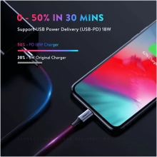 Купити Кабель UGREEN US304 USB 2.0 Type-C M-Lightning M 1 m Black (60759) - фото 2