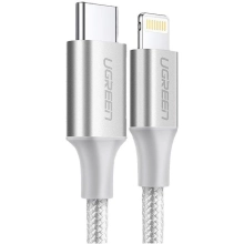 Купити Кабель UGREEN US304 USB 2.0 Type-C M-Lightning M 1 m White (70523) - фото 1