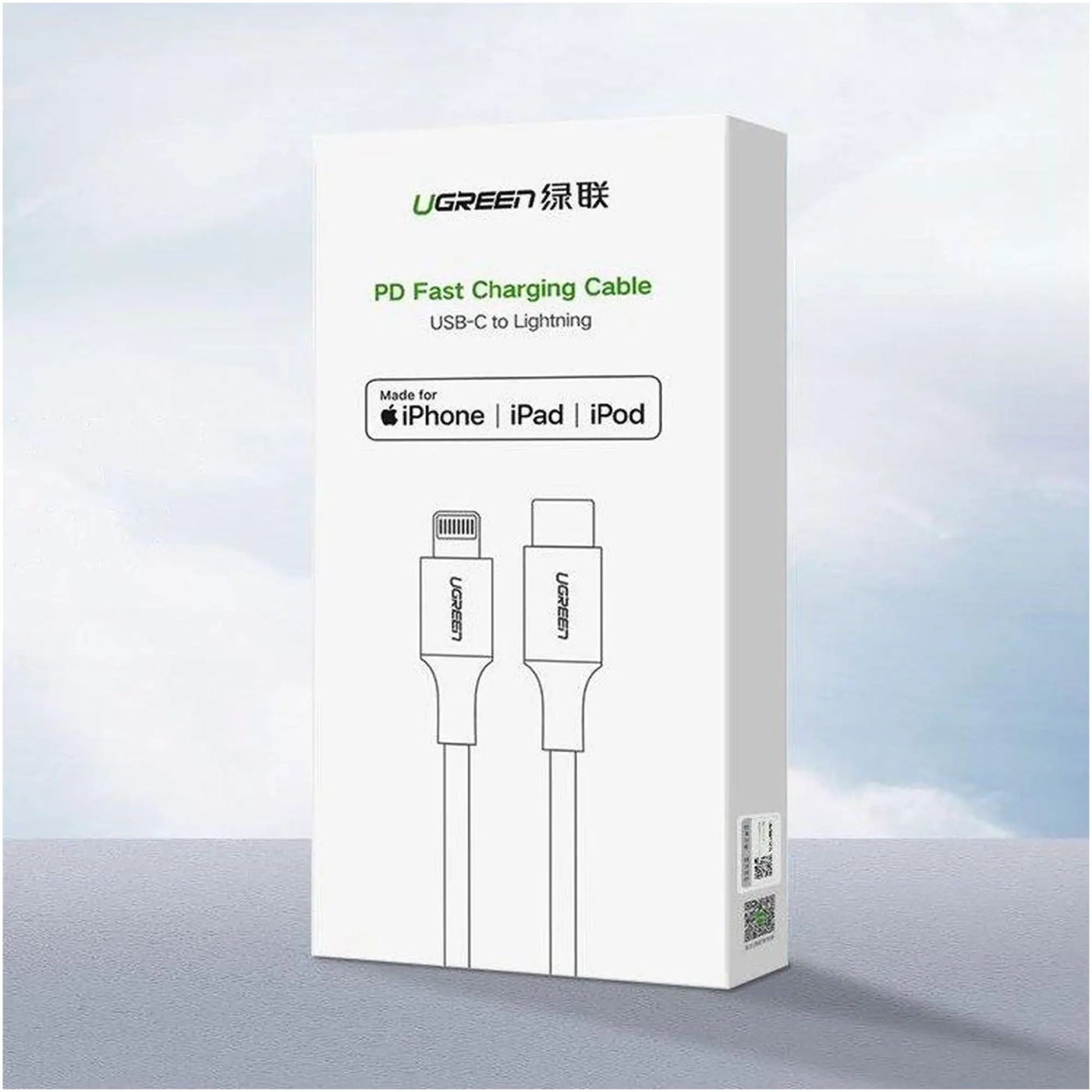 Купити Кабель UGREEN US304 USB 2.0 Type-C M-Lightning M 1 m White (70523) - фото 3