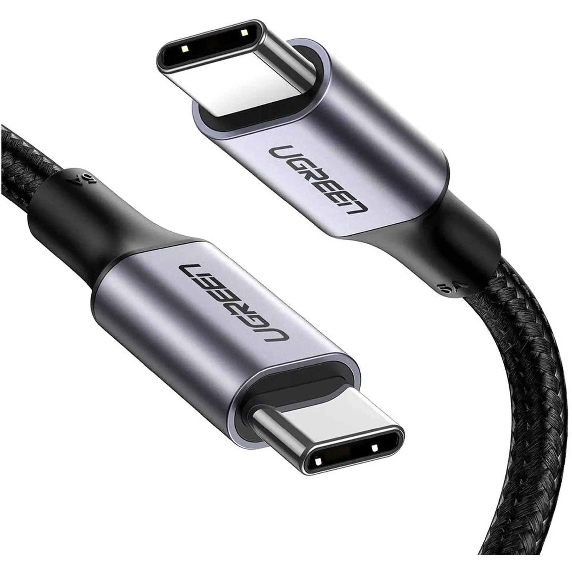 Купить Кабель UGREEN US316 USB-C - USB-C 100W 1m Space Gray (70427) - фото 1