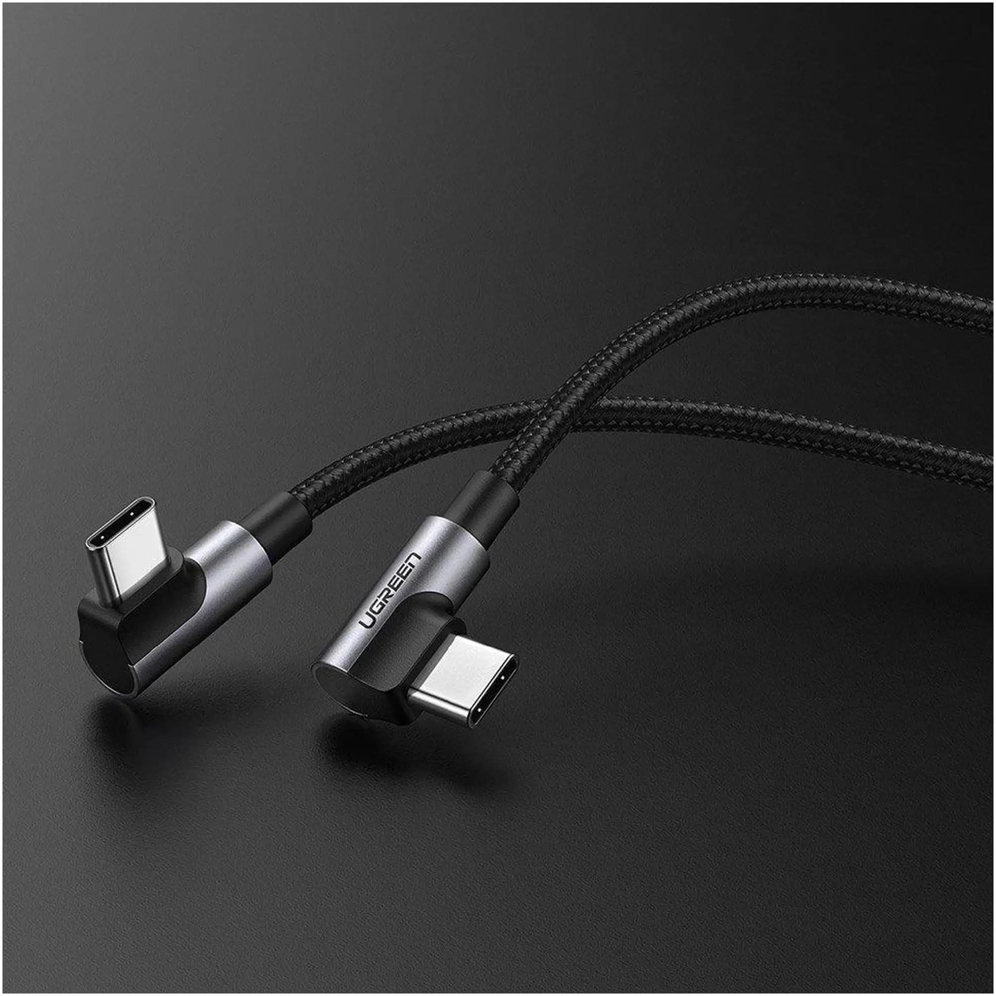 Купити Кабель UGREEN US323 USB-C - USB-C 3A 1m Gray/Black (70529) - фото 2