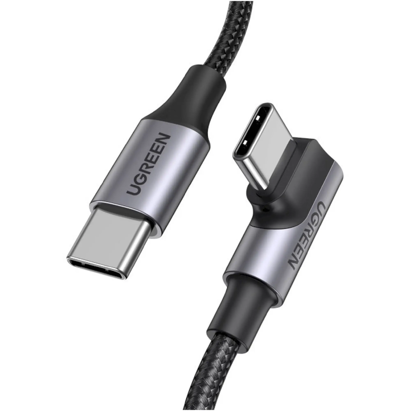 Купити Кабель UGREEN US334 USB 2.0 Type-C M-M 2 m Aluminium Braid Black (70645) - фото 1