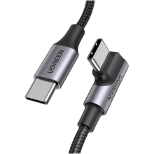 Купити Кабель UGREEN US334 USB 2.0 Type-C M-M 2 m Aluminium Braid Black (70645) - фото 1