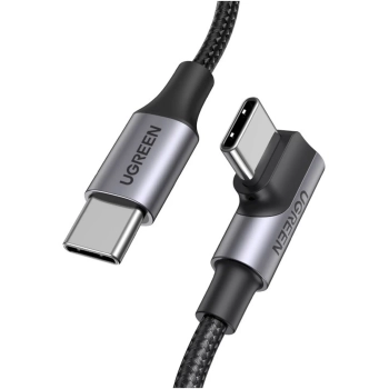 Купити Кабель UGREEN US334 USB 2.0 Type-C M-M 2 m Aluminium Braid Black (70645) - фото 1