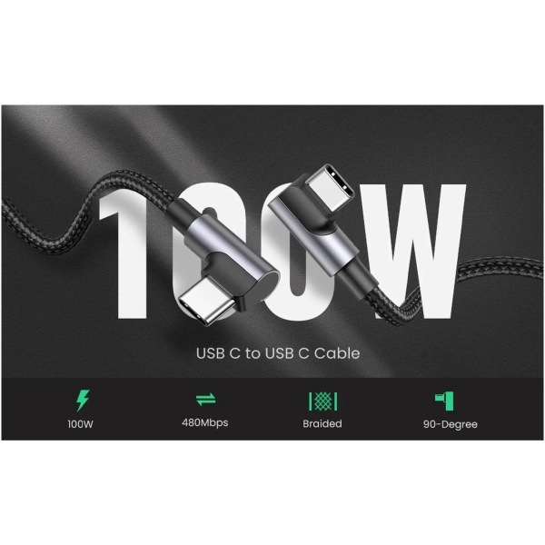 Купить Кабель UGREEN US335 USB 2.0 Type-C M-M 2m Gray (70698) - фото 5
