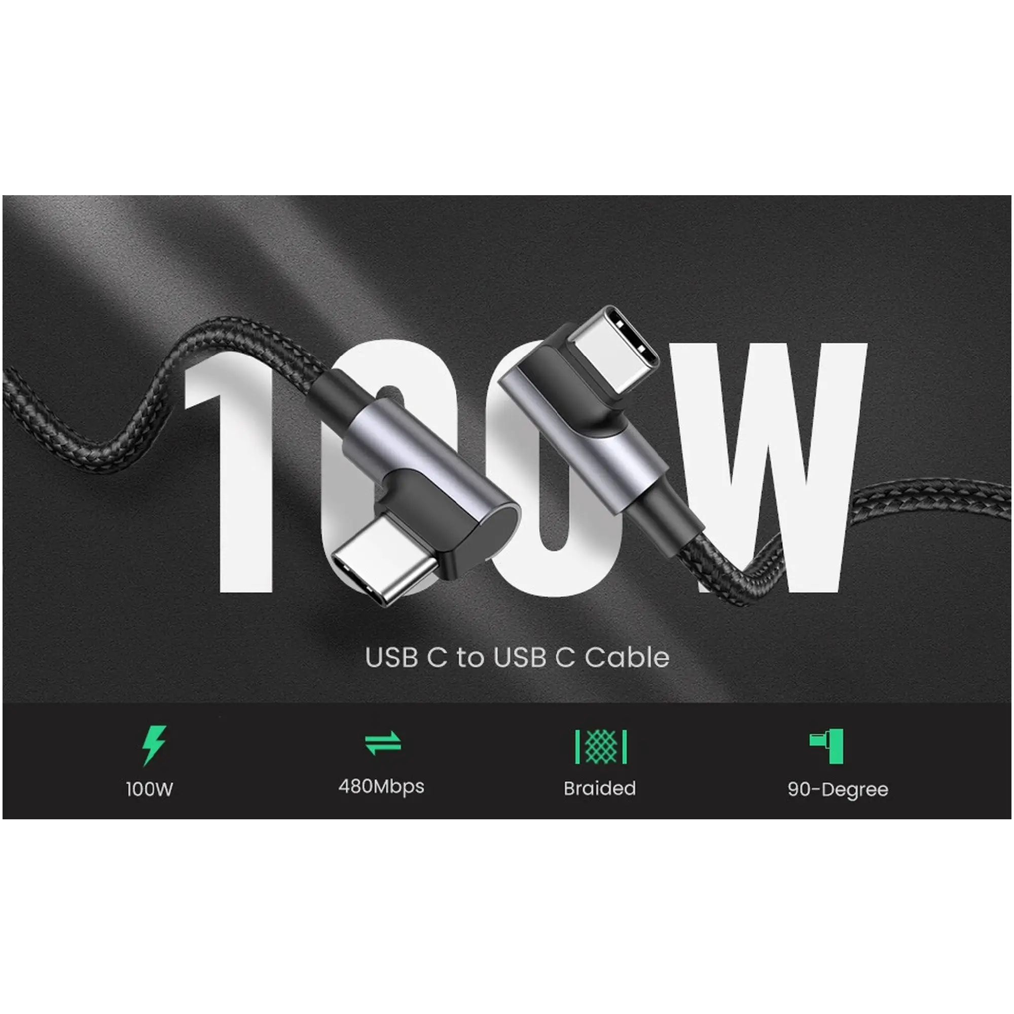 Купить Кабель UGREEN US335 USB 2.0 Type-C M-M 2m Gray (70698) - фото 5