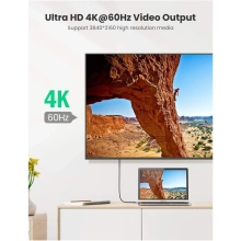 Купить Кабель UGREEN US355 USB-C - USB-C 100W 5A Gen2 1m Black (80150) - фото 3