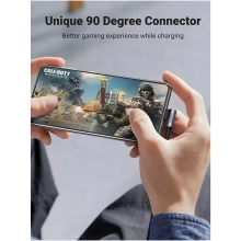 Купить Кабель UGREEN US385 USB-A Male to USB-C Male 3.0 3A 90-Degree Angled Cable 1m Black (20299) - фото 5