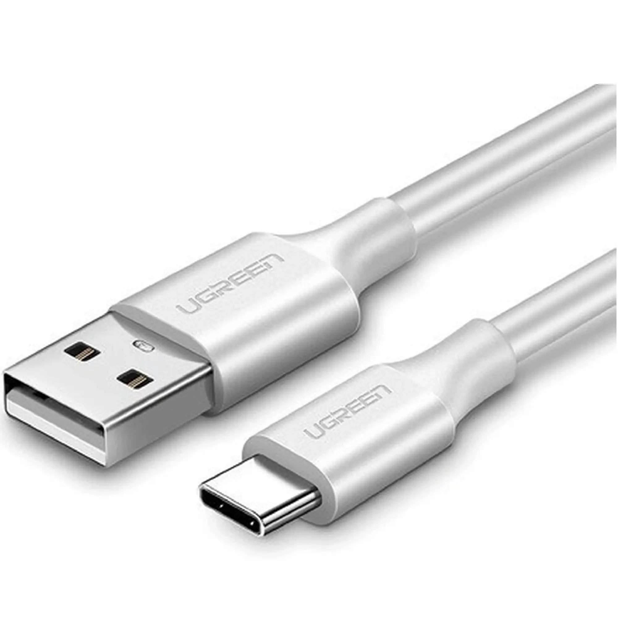 Купить Кабель UGREEN US287 USB 2.0 to USB Type-C Cable Nickel Plating 3A 0.5m White (60120) - фото 1