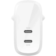 Купити Зарядний пристрій Belkin 30W 2хUSB-С White (WCB010VFWH) - фото 3